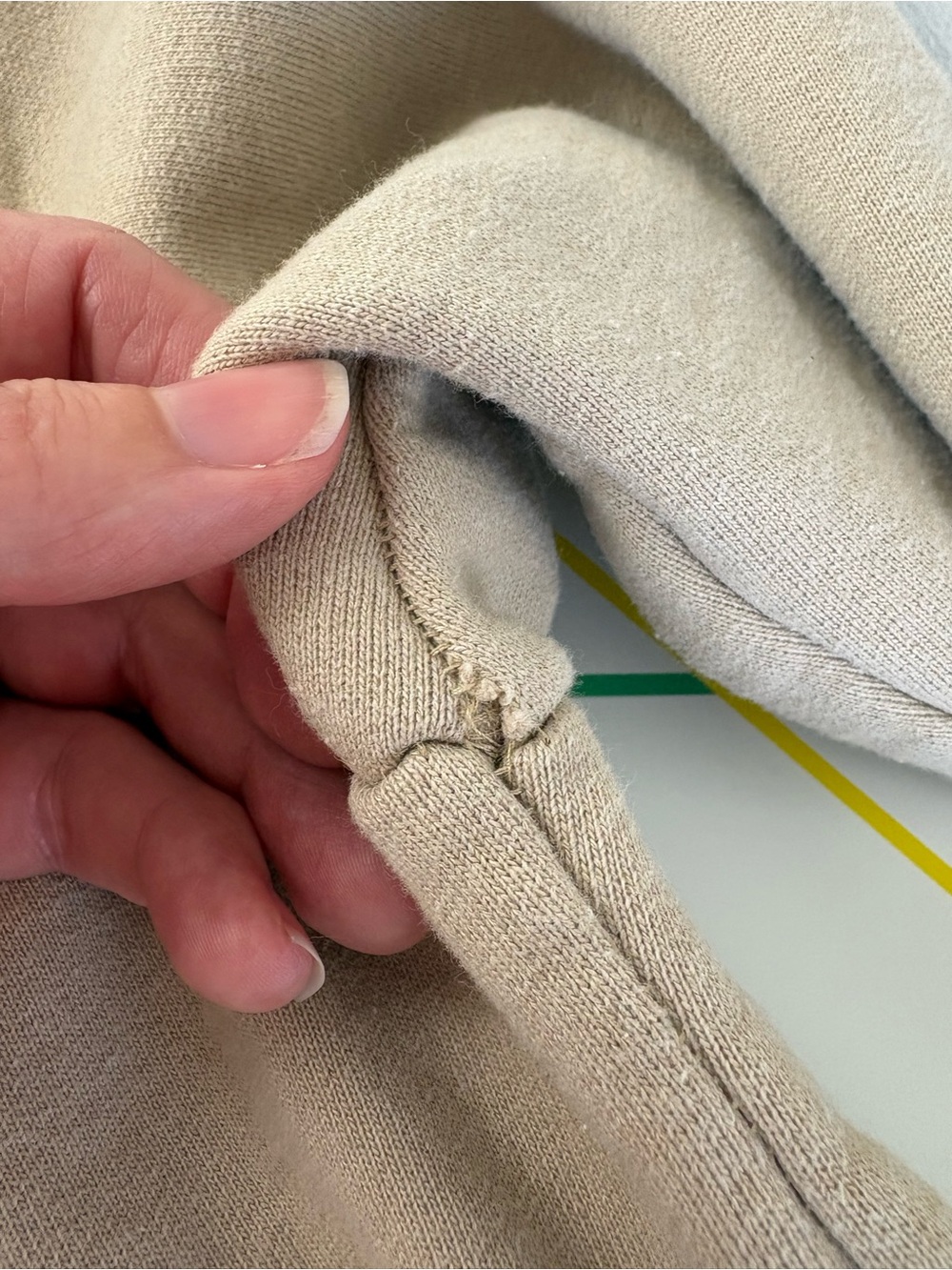 Call Your Mother Beige Cactus Hoodie Medium Good Condition 100% Cotton Unfussy - Picture 6 of 8